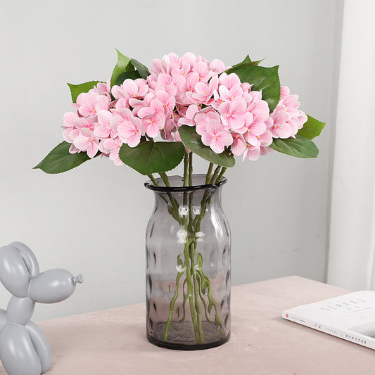 Realistic Touch Artificial Hydrangea Flower for Home Decor - Small 3D Printed Bouquet Perfect for Weddings and Special Events