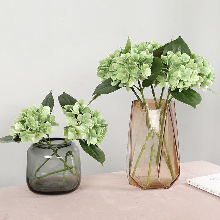 Realistic Touch Artificial Hydrangea Flower for Home Decor - Small 3D Printed Bouquet Perfect for Weddings and Special Events