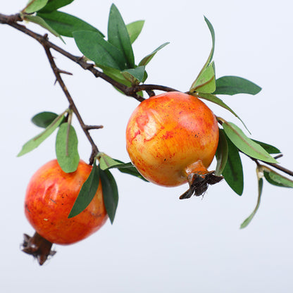 Realistic Pomegranate Berry Decorative Faux Flowers for Home and Hotel Soft Furnishings - Perfect for New Year's Décor