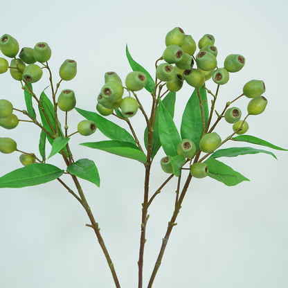 Stunning Eucalyptus Zombie Fruit Branches - American Style Faux Olive Branch Decorative Plants for Home Living Room and Dining Table, Unique Creative Artificial Flower Accent Piece