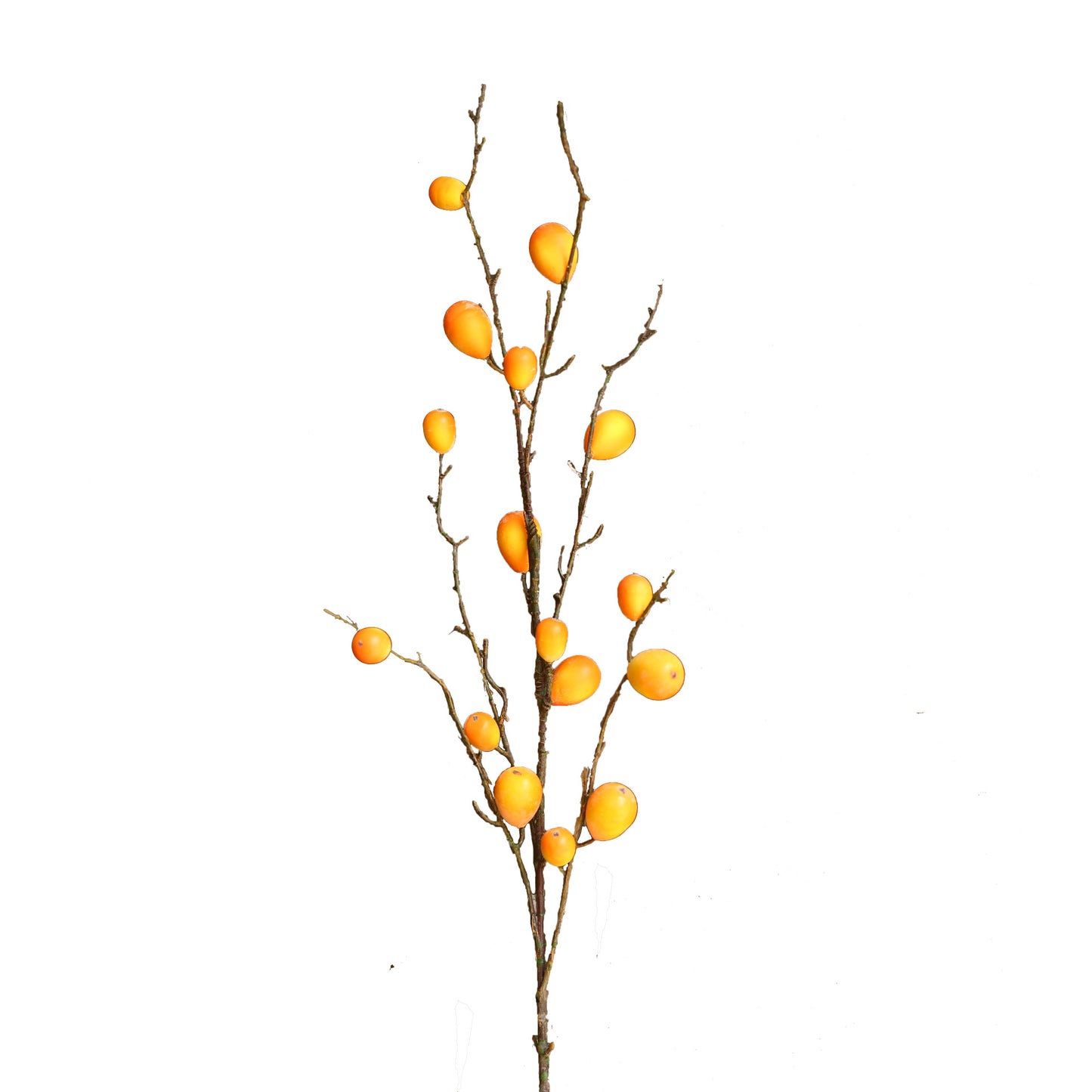 Lifelike Loquat Branch Decorative Floral Arrangement - Perfect for Rustic American Home Decor, Unique Gift for Any Occasion