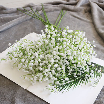 Stunning Faux Baby's Breath Bouquet - Elegant Single Stalk Floral Home Decor, Perfect for Weddings and Creative Arrangements