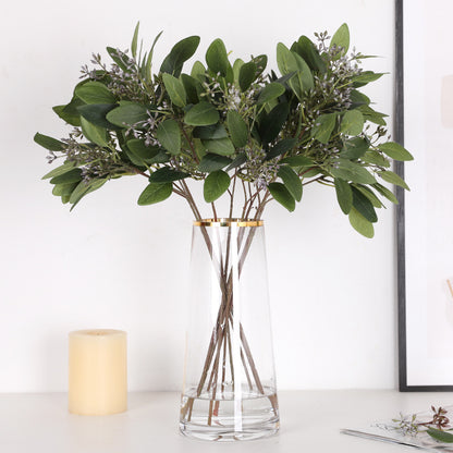 Realistic Eucalyptus Leaves with Fruit – Perfect Home Decor Accent for European and American Styles