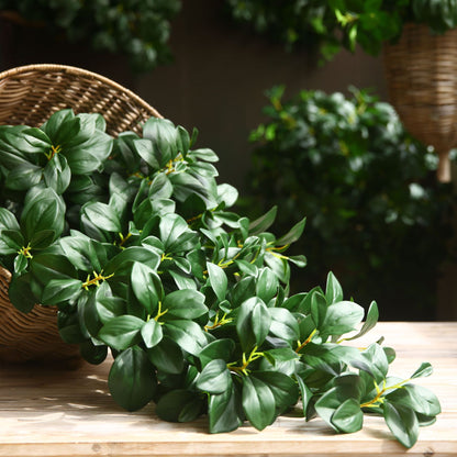 Realistic Green Tri-Forked Bean Leaves - Perfect for Floral Arrangements and Home Décor Accents