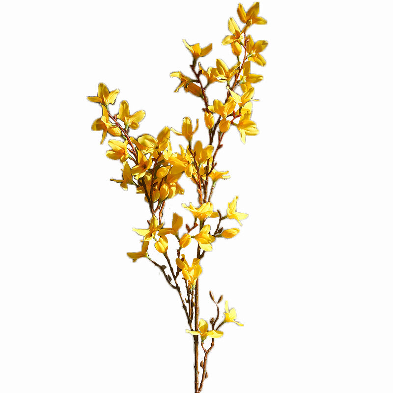 Single Stem Spring Blossom - Elegant Indoor Artificial Flower for Hotels and Shopping Malls - Perfect Soft Decoration for Home and Events