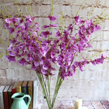 Realistic Artificial Flower - Single Mock Orchid Dancing in the Breeze - Perfect Home Décor, Wedding Styling, and Photography Prop