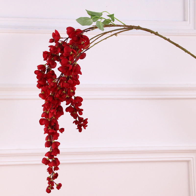 Lifelike Hanging Artificial Flower Arrangement - Elegant Wisteria Decor for Weddings, Hotels, and Home - Perfect for Ceiling Decoration and Flower Wall Displays