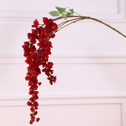 Lifelike Hanging Artificial Flower Arrangement - Elegant Wisteria Decor for Weddings, Hotels, and Home - Perfect for Ceiling Decoration and Flower Wall Displays