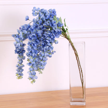 Lifelike Hanging Artificial Flower Arrangement - Elegant Wisteria Decor for Weddings, Hotels, and Home - Perfect for Ceiling Decoration and Flower Wall Displays