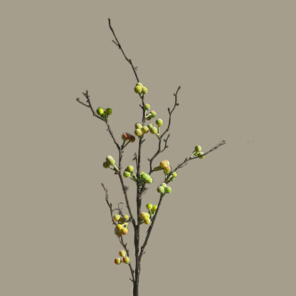 Realistic Winterberry Branches - Zen-Inspired Decorative Fruit Arrangement Gift for Home and Hotel Décor - Stylish American Soft Furnishings