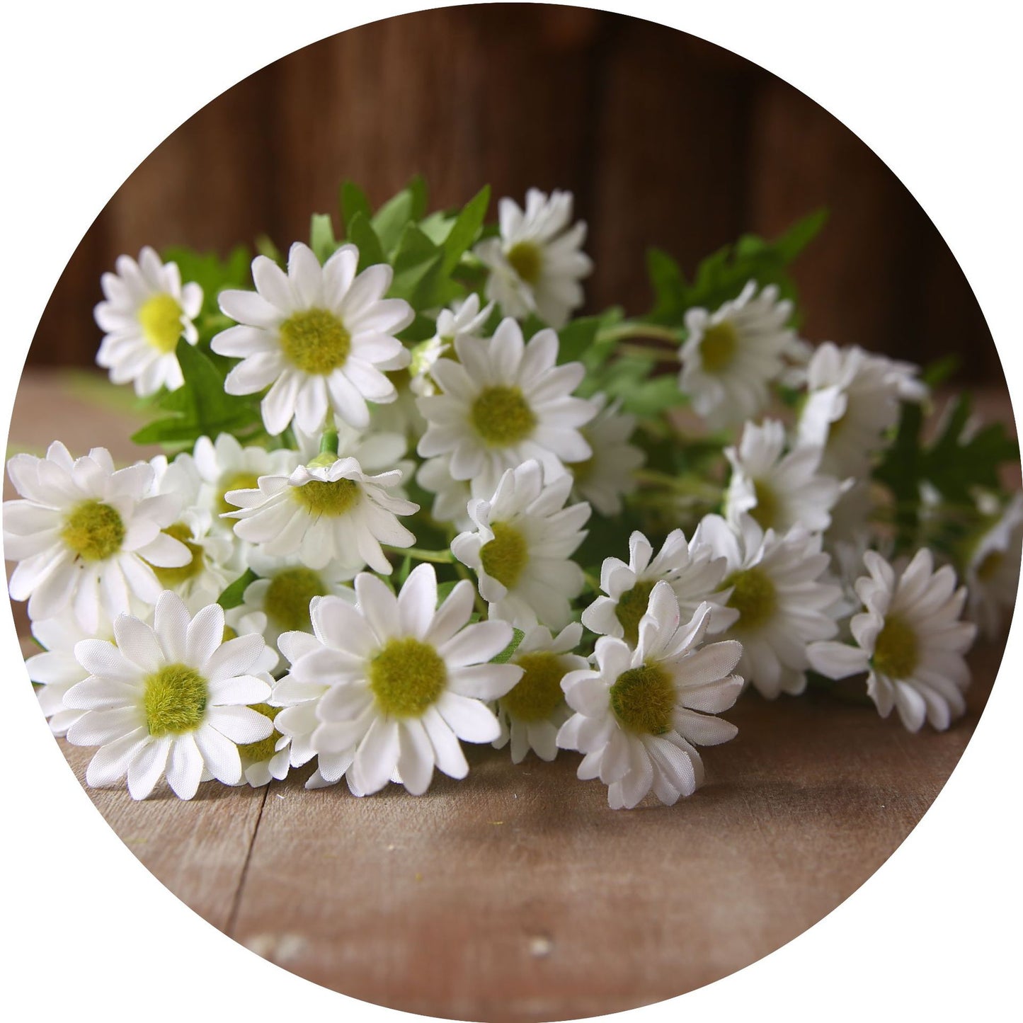 Charming Faux Daisy Wildflower Bouquet - Perfect for Home Decor, Hotel Styling, and Photography Props