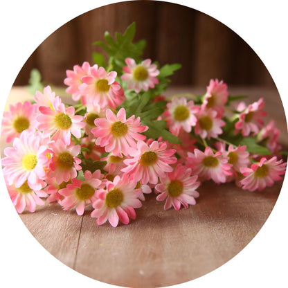 Charming Faux Daisy Wildflower Bouquet - Perfect for Home Decor, Hotel Styling, and Photography Props