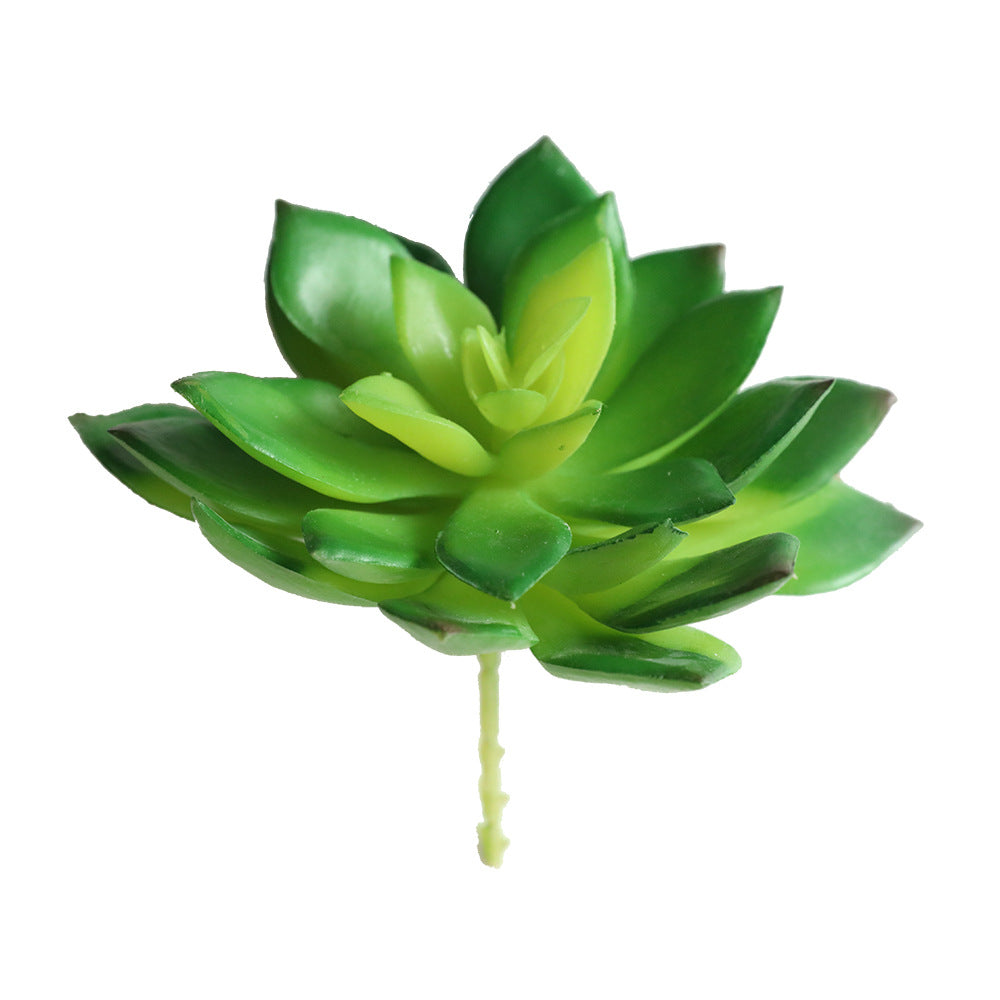 Realistic Succulent Green Spiky Snow Lotus Faux Plant - Perfect for Home Decor and Wedding Decorations - Lifelike Artificial Succulent Wall Flowers MW17700