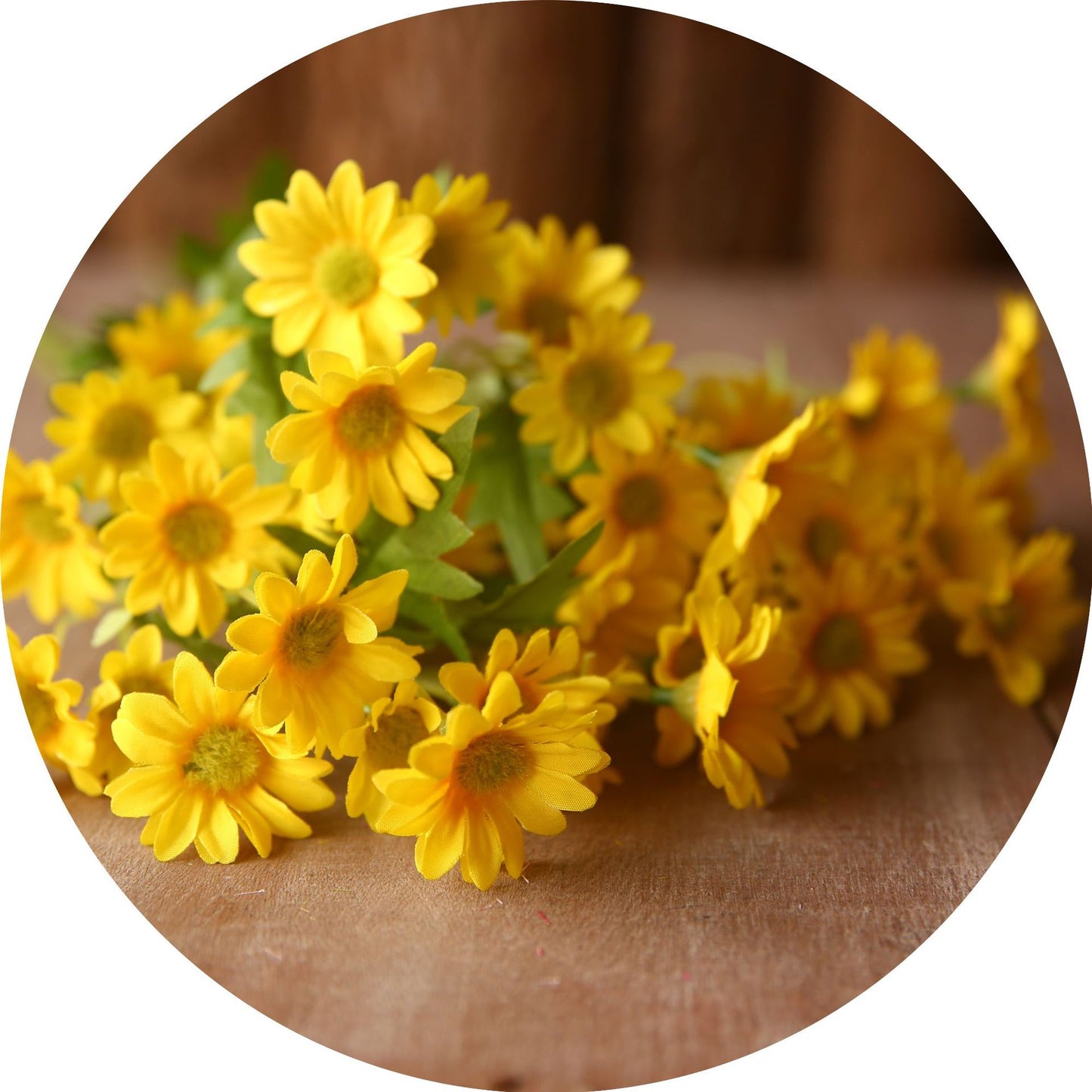 Charming Faux Daisy Wildflower Bouquet - Perfect for Home Decor, Hotel Styling, and Photography Props