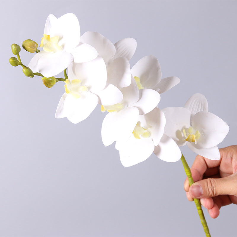 Realistic 3D Printed Single Stem Orchid - Stunning Decorative Faux Flower for Home Decor, Wedding Celebrations, and Photography Props