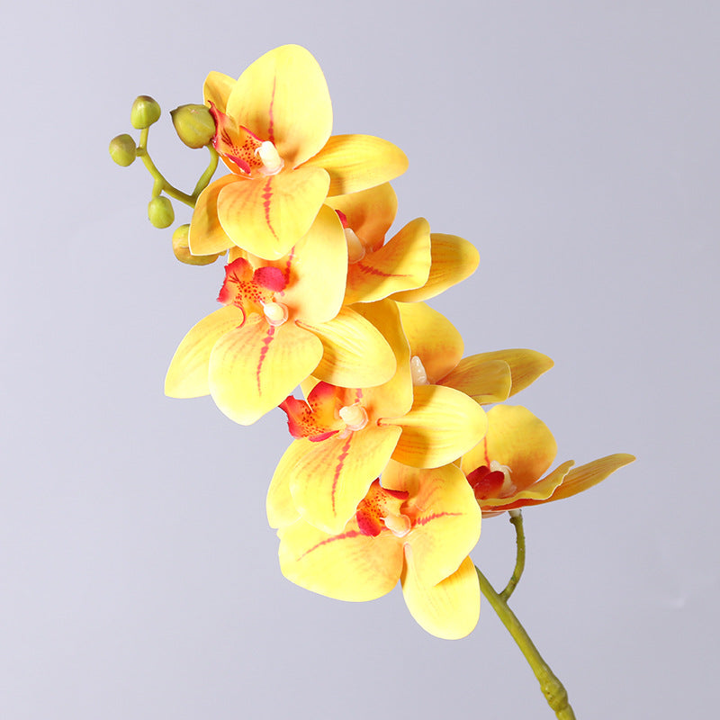 Realistic 3D Printed Single Stem Orchid - Stunning Decorative Faux Flower for Home Decor, Wedding Celebrations, and Photography Props