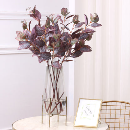 Lifelike Eucalyptus and Money Leaf Branch – Realistic Artificial Greenery for Wedding Decor, Home, and Event Decoration