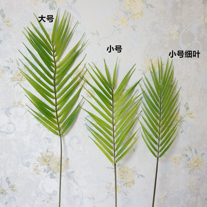 Lifelike Artificial Palm Leaves - Tropical Foliage for Weddings, Photography Props, and Floral Arrangements - Single Leaf Duplication for Enhanced Aesthetic Appeal