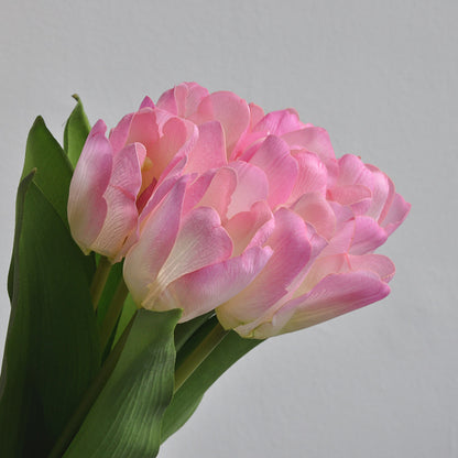 Realistic Silk Tulip Faux Flowers - Moisture-Resistant Fabric with Soft Touch for Hotel & Home Décor, Perfect for Photography and Creative Floral Arrangements