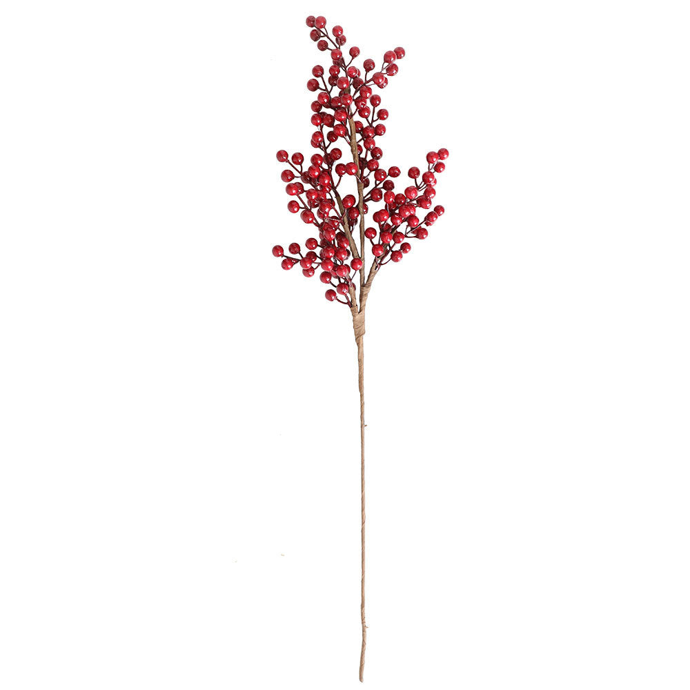 Stunning Faux Flower Arrangement for Weddings and Home Decor – INS-Style Christmas Winterberry with Realistic Red Berries – Perfect for Seasonal Decorations and Festive Celebrations – Model MW61204