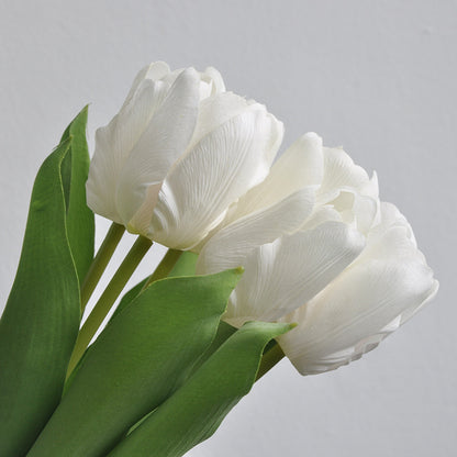 Realistic Silk Tulip Faux Flowers - Moisture-Resistant Fabric with Soft Touch for Hotel & Home Décor, Perfect for Photography and Creative Floral Arrangements