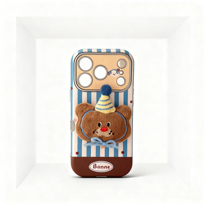 Plush Animal Phone Case for iPhone