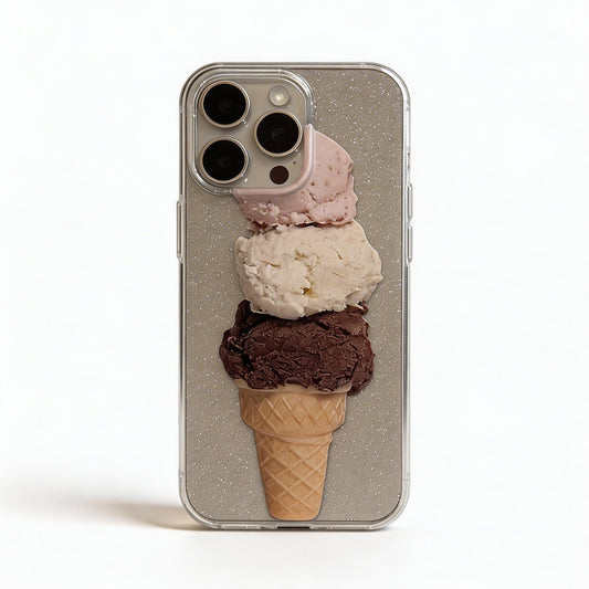 Transparent Glitter Phone Case for iPhone