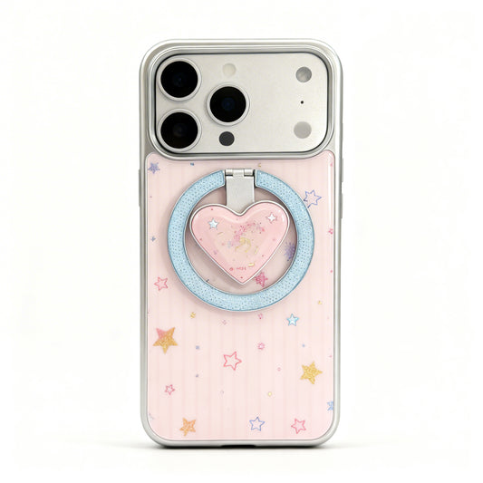 Pink Starry Polka Dot Phone Case for iPhone