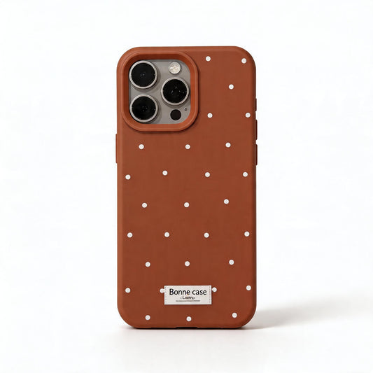 Korean Style Polka Dot Soft Phone Case for iPhone