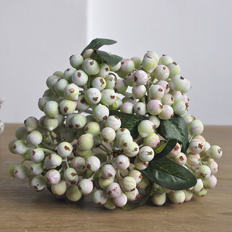 Artificial Berry Bouquet - Realistic Faux Flowers for Nordic Wedding Celebrations, Home Decor, and Photography Backdrops