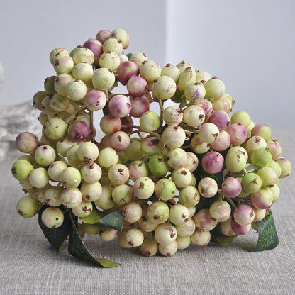 Artificial Berry Bouquet - Realistic Faux Flowers for Nordic Wedding Celebrations, Home Decor, and Photography Backdrops