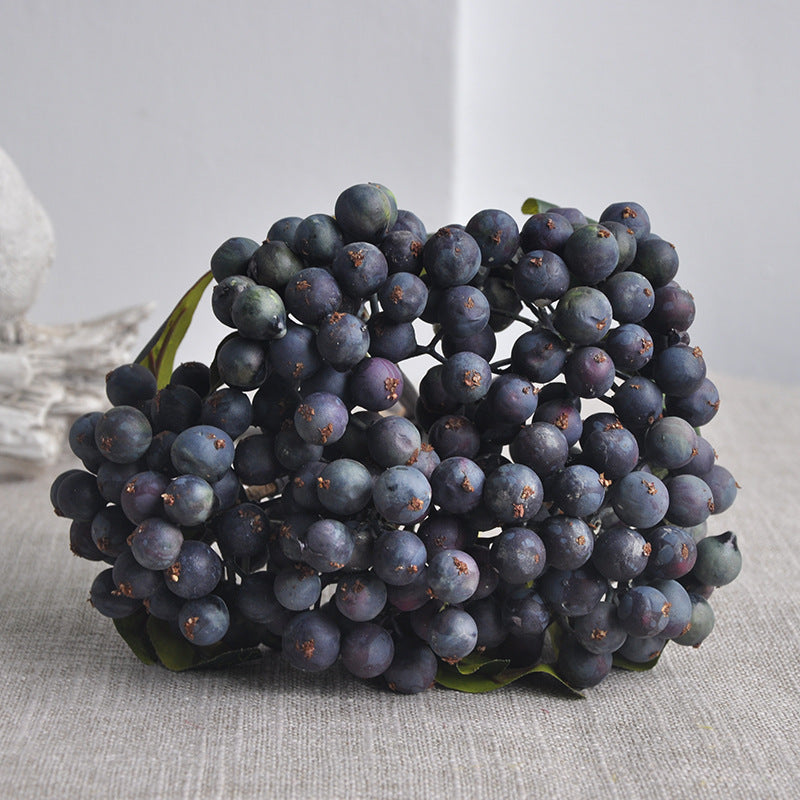 Artificial Berry Bouquet - Realistic Faux Flowers for Nordic Wedding Celebrations, Home Decor, and Photography Backdrops