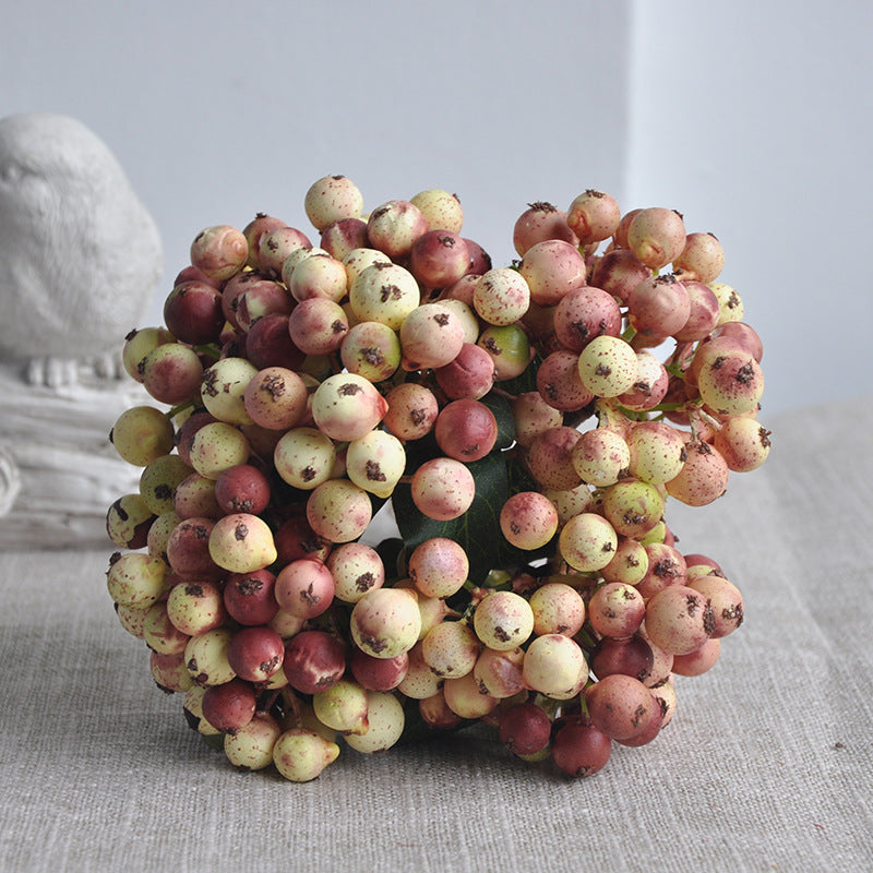 Artificial Berry Bouquet - Realistic Faux Flowers for Nordic Wedding Celebrations, Home Decor, and Photography Backdrops