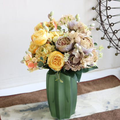 Stunning Faux Berry Hydrangea Peony Bouquet - Perfect for Home Decor, Weddings, and Bridal Photography Props