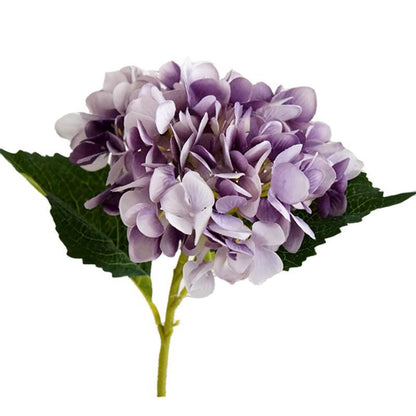 Realistic Short-Stemmed Hydrangea Sofia in Purple - Perfect Faux Floral Arrangement for Home Décor, Wedding Celebrations, and Photography Props