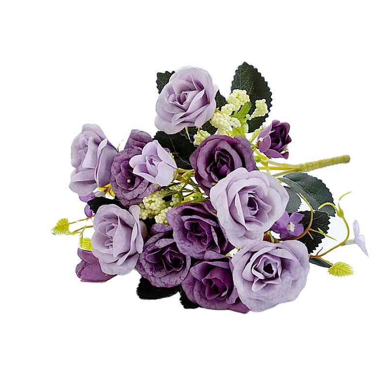 Realistic Snow-Laced Silk Roses - HXH3 Artificial Flowers for Home Décor and Wedding Photography Props – Perfect for Every Occasion!