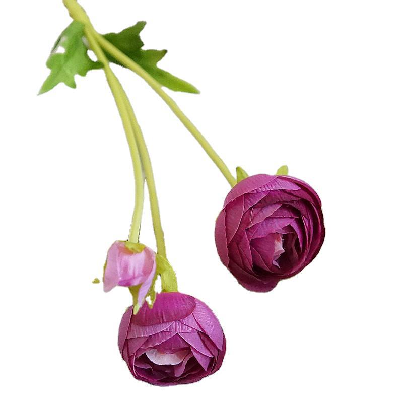 Elegant Single Stem European-Style Faux 3-Head Layered Tea Flowers – Perfect for Fresh and Chic Home Décor