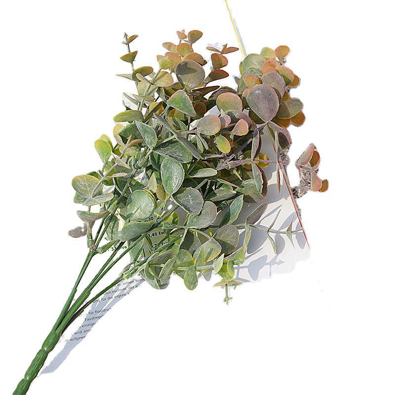 Realistic Eucalyptus Stems - 5-Branch Faux Eucalyptus Leaves for Home Décor, Soft Furnishings, and Stunning Plant Wall Displays