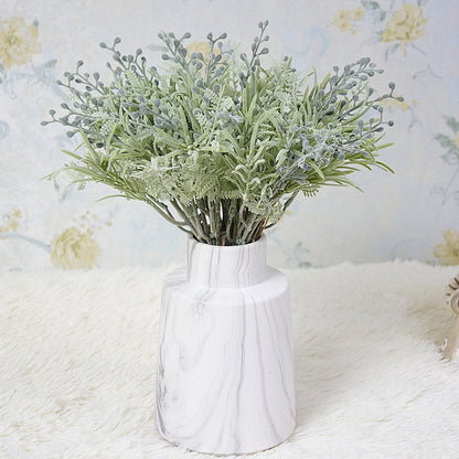 Realistic Handcrafted Flat Leaf Artificial Luo Han Guo Flowers - Perfect for Home Decor, Weddings, and Photography Props