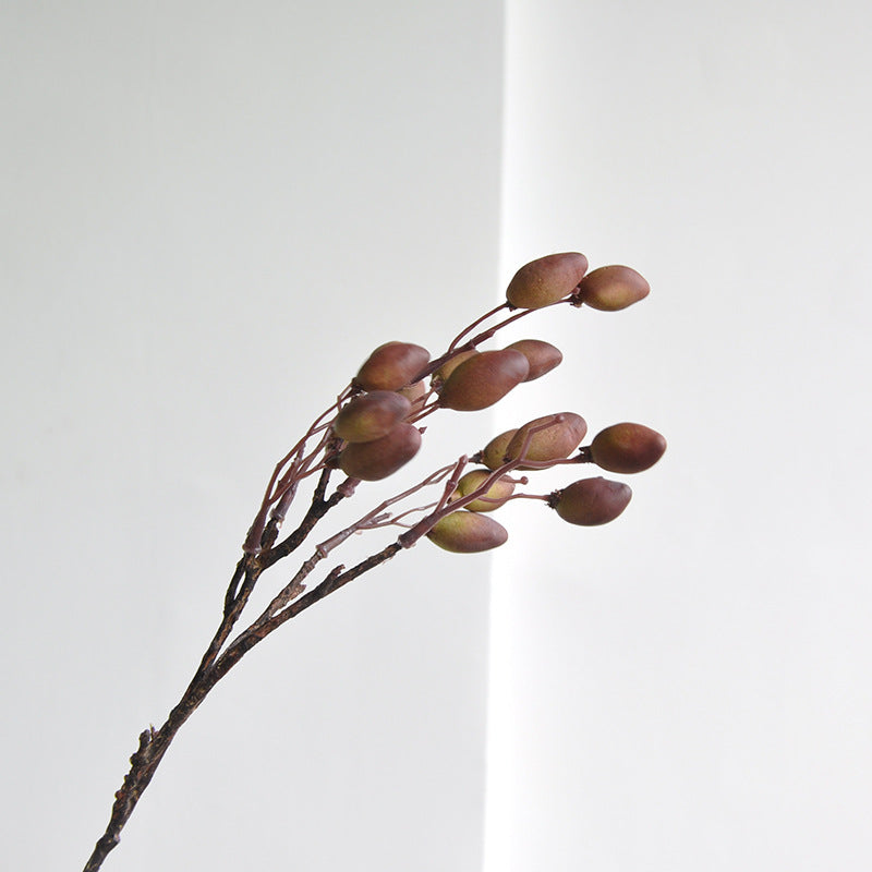 Realistic Mini Olive Branch Faux Flowers with Berries – Stylish Nordic Home Décor Accent for Your Living Room