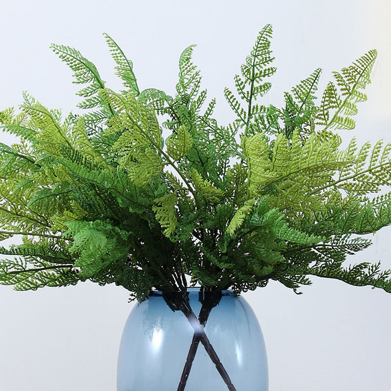 Lifelike Faux Greenery - Fish Tail Pine Fern Leaves and Persian Leaf Decorative Artificial Plants for Hotel and Home Wall Décor Accessories