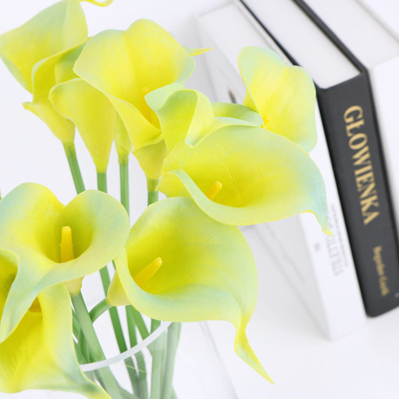 Realistic PU Mini Calla Lily Flowers – Stunning Home Decor & Wedding Decoration for a Touch of Elegance