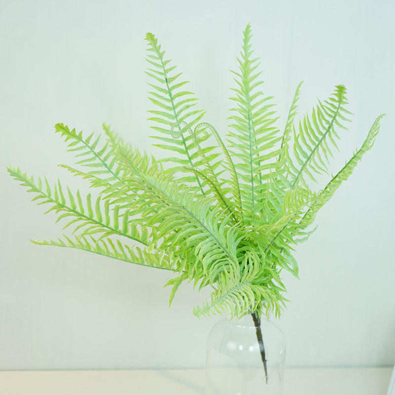 Lifelike Nordic Soft Touch Artificial Green Plant - Realistic Faux Persian Fern for Wedding and Garden Decor - Durable Plastic Fake Foliage