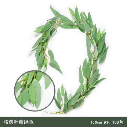 Realistic Eucalyptus Leaves and Vines Home Decor - Ideal for Weddings and Event Displays, Lifelike Faux Plants for a Touch of Nature