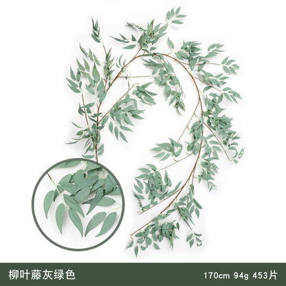 Realistic Eucalyptus Leaves and Vines Home Decor - Ideal for Weddings and Event Displays, Lifelike Faux Plants for a Touch of Nature