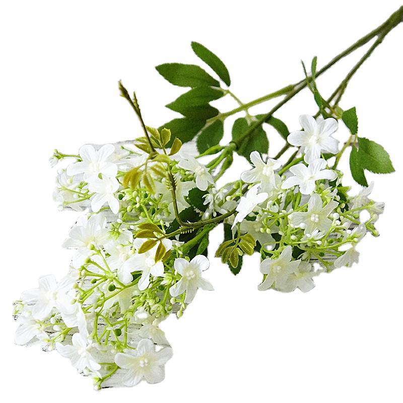 Lifelike Night Flower - Long-Stemmed 3-Branch Faux Night Jasmine Decor – Perfect Home Accent for Weddings and Photography