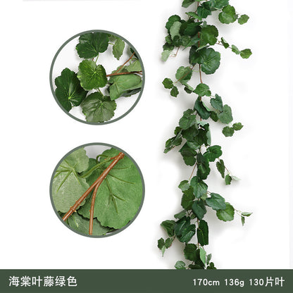 Realistic Artificial Rattan Eucalyptus Leaves with Vine-Like Twists for Stunning Wedding & Home Decor - Lifelike Willow-Leaf Vines for Enchanting Greenery Walls