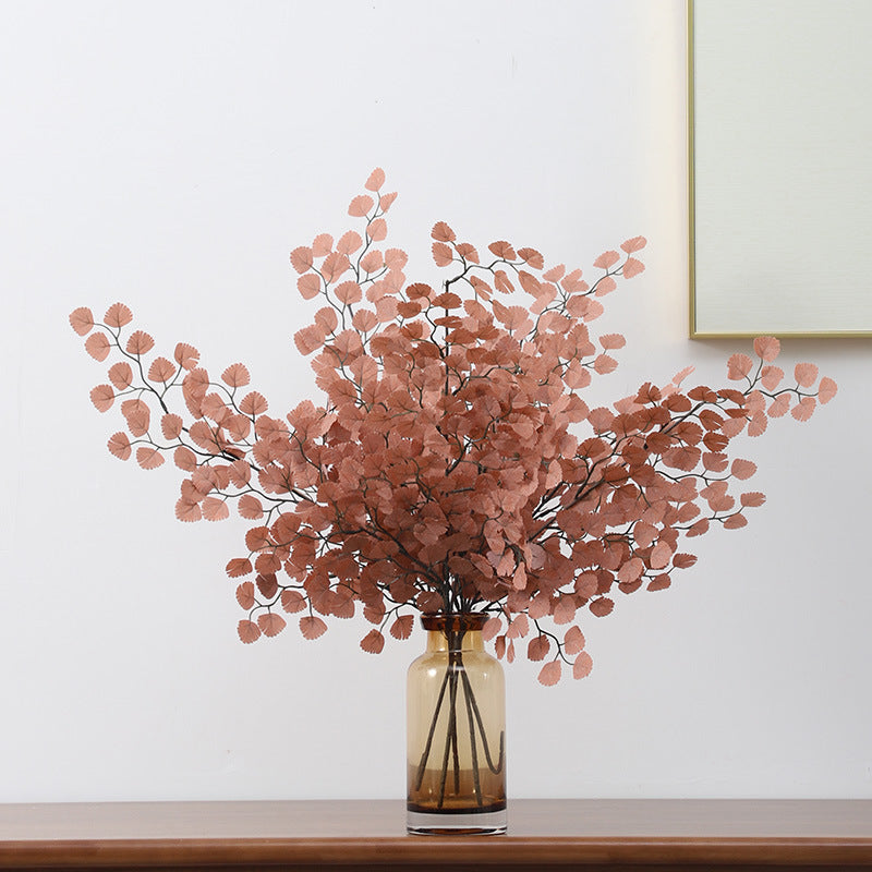 Realistic Faux Leaf Photography Prop with Shell Bundle – Perfect Indoor Window Decoration and Lifelike Artificial Plant for Stunning Floral Displays