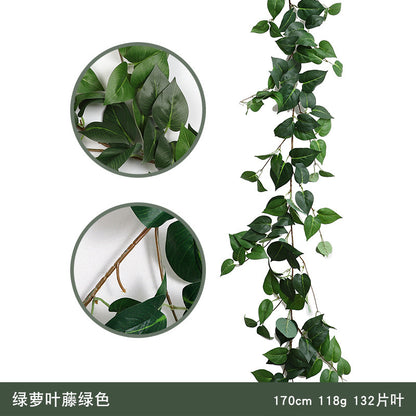 Realistic Artificial Rattan Eucalyptus Leaves with Vine-Like Twists for Stunning Wedding & Home Decor - Lifelike Willow-Leaf Vines for Enchanting Greenery Walls