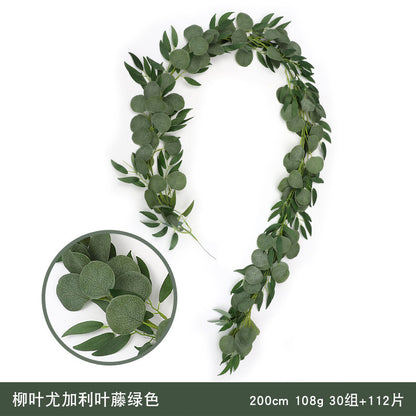 Realistic Eucalyptus Leaves and Vines Home Decor - Ideal for Weddings and Event Displays, Lifelike Faux Plants for a Touch of Nature